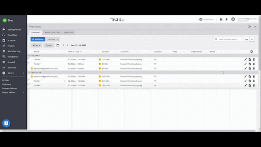FieldPulse's Quickbooks Time Integration