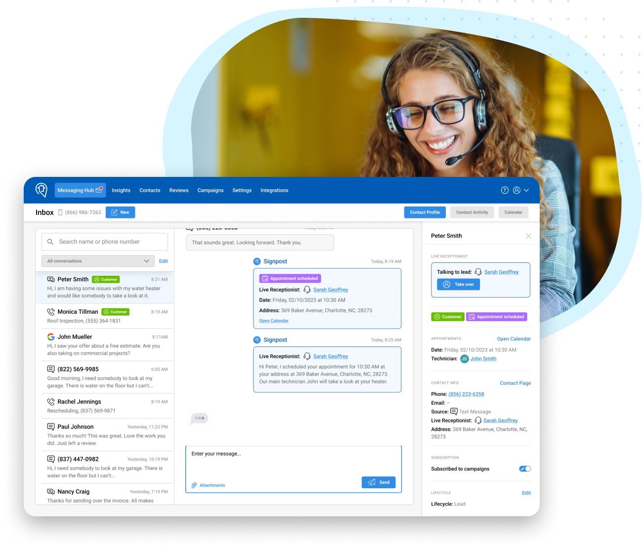 Field service professionals collaborating on a project plan.