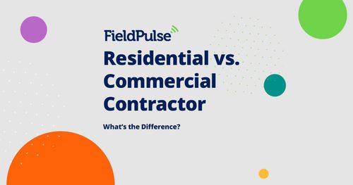 Comparison between residential and commercial construction projects.