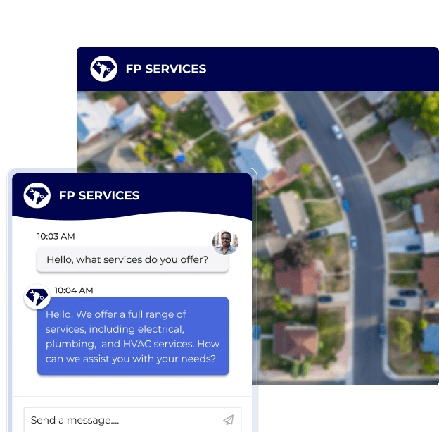 Chat AI matching the website's branding