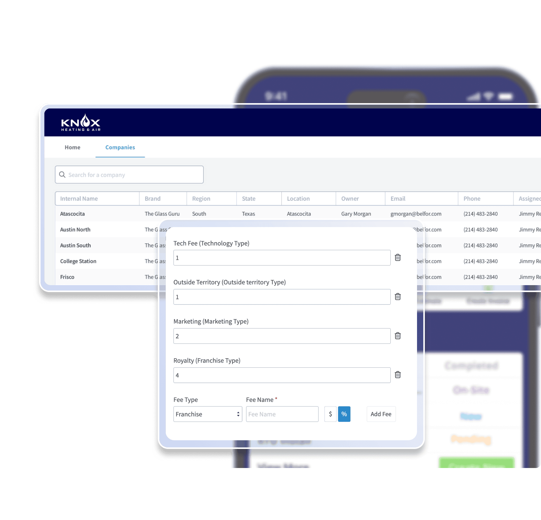 Franchise Fee Management