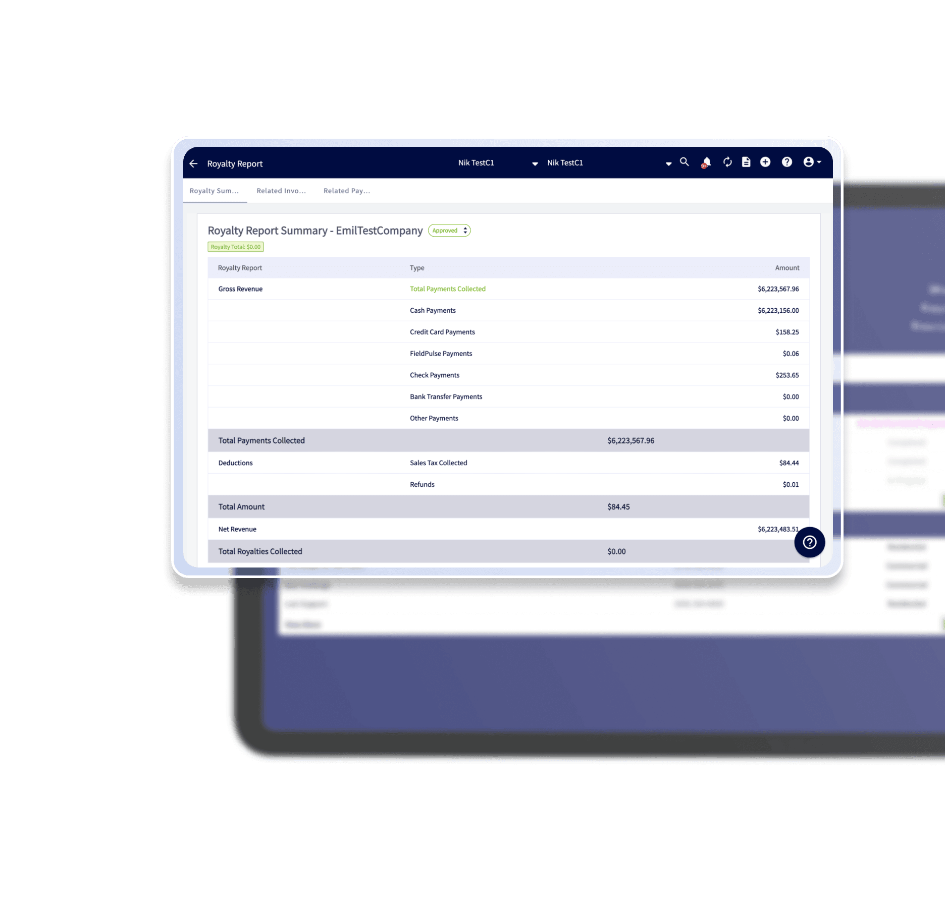 Franchise Fee Reporting Software