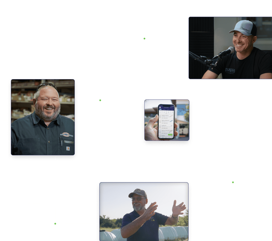 Illustration of a professional field service technician standing confidently.