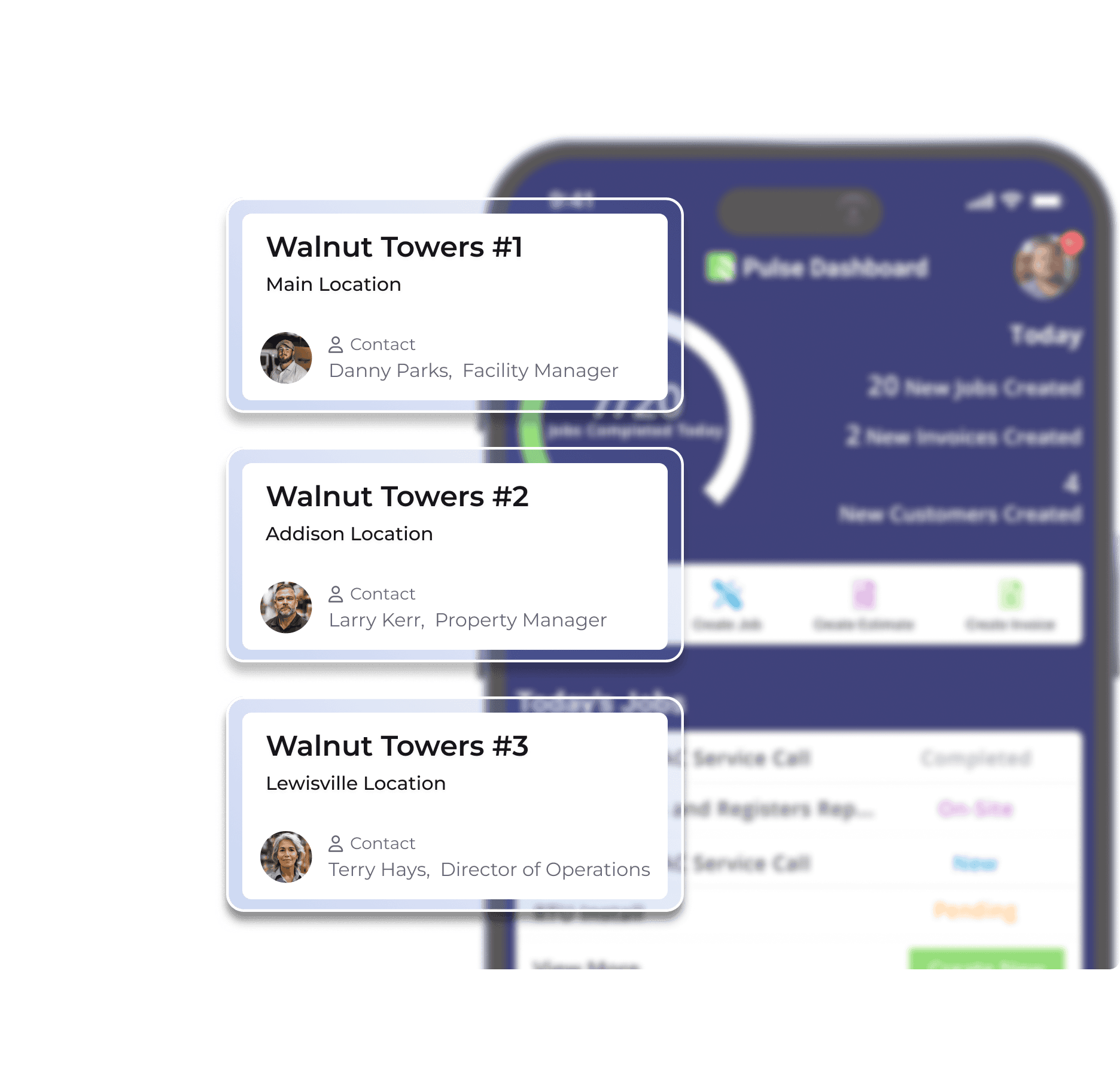 Manage customer accounts with multiple contacts so your team can always get in touch with the right person.